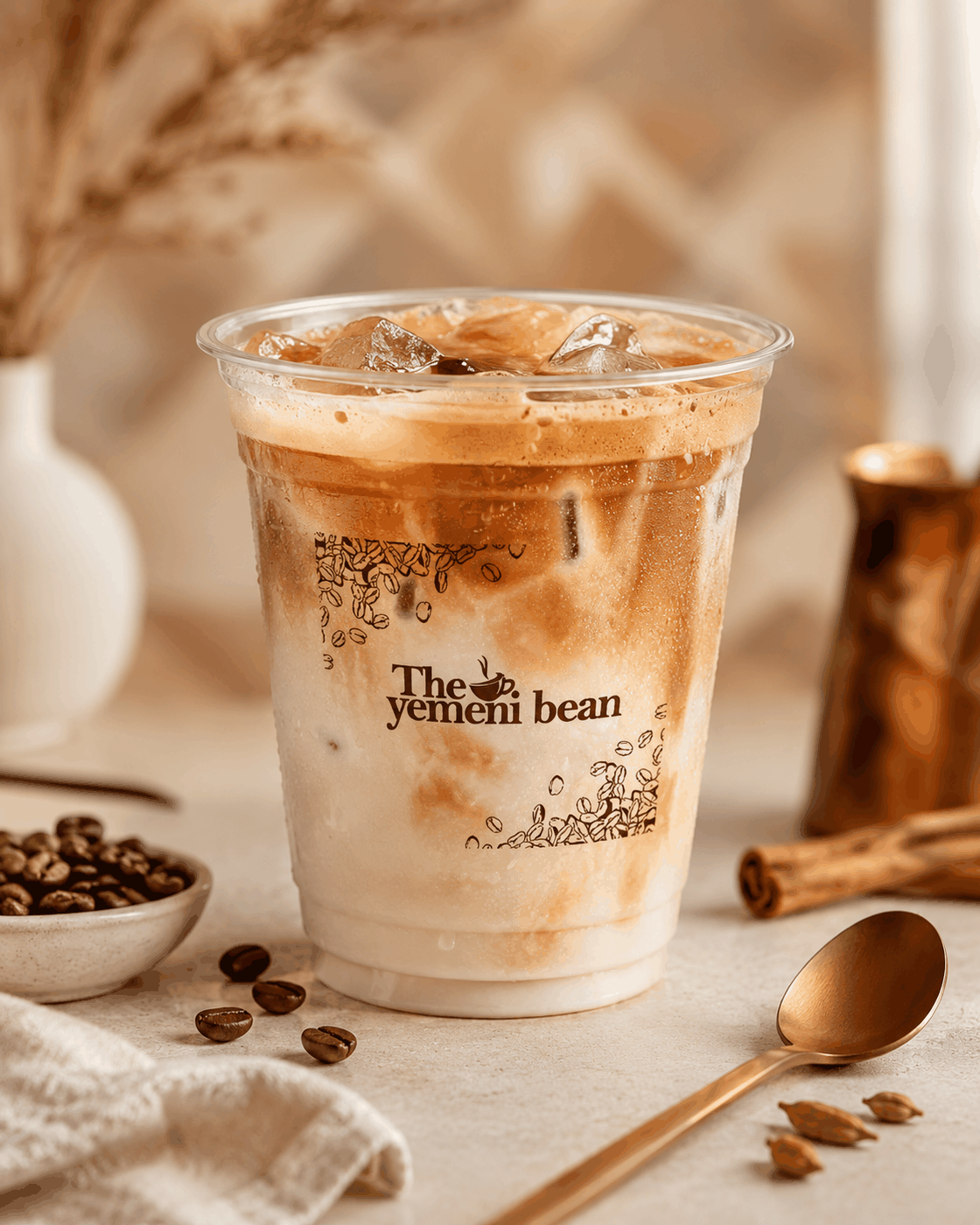 Iced Yemeni latte